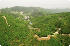 남한산성 남쪽에서 본 전경