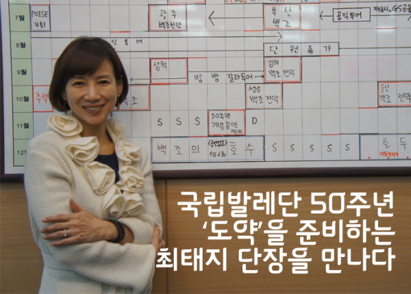 국립발레단 50주년, '도약'을 준비하는 최태지 단장을 만나다