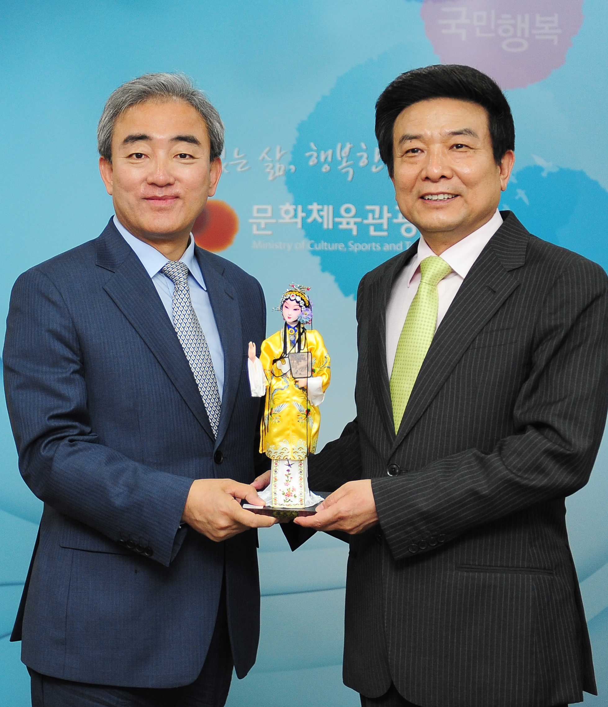 문화체육관광부(장관 유진룡), 중국 신문출판광전총국[장관 체푸초(CAI FU CHAO)]