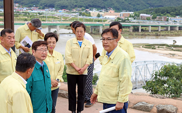 피해 현장 방문