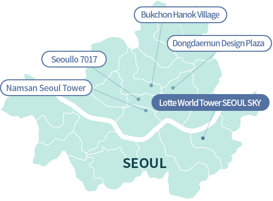 Lotte World Tower SEOUL SKY map