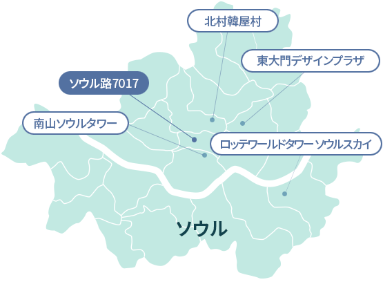 ソウル路7017 地図