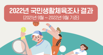 2022년 국민생활체육조사 결과 (2021년 9월 ~2022년 9월 기준)