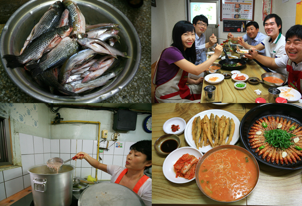 금강의 맛을 만나다, 옥천 도리뱅뱅이와 생선국수 음식거리