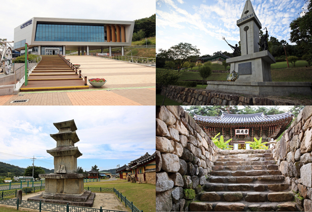 황금 들판 사이 굽이치는 낙동강을 바라보다, 상주 경천대
