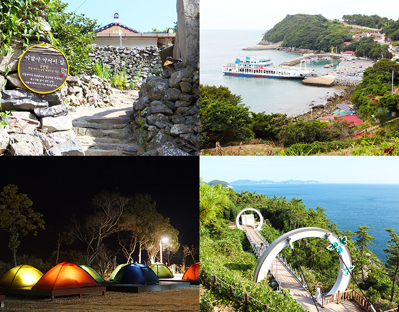 텐트 밖은 낭만 가득한 푸른 바다, 여수 금오도캠핑장