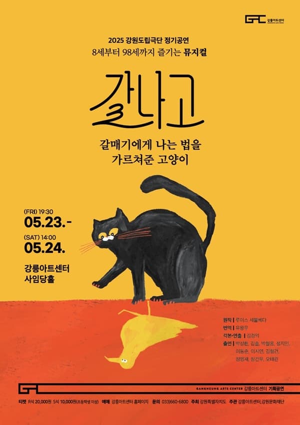 [뮤지컬][강릉] 갈나고: 갈매기에게 나는 법을 가르쳐준 고양이