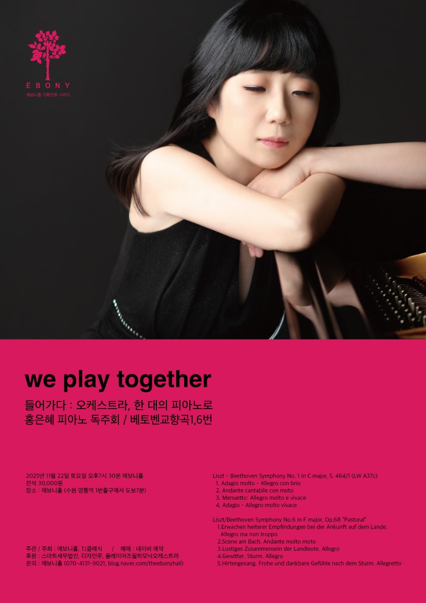 들어가다: 오케스트라, 한대의 피아노로 - 홍은혜 피아노 독주회: 베토벤 교향곡1,6번