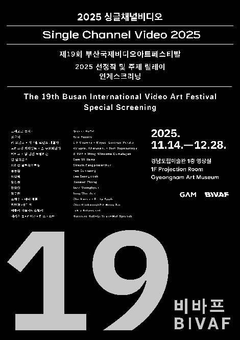 2025 싱글채널비디오: 제19회 부산국제비디오아트페스티발 연계 스크리닝 (2025 GAM BIVAF)