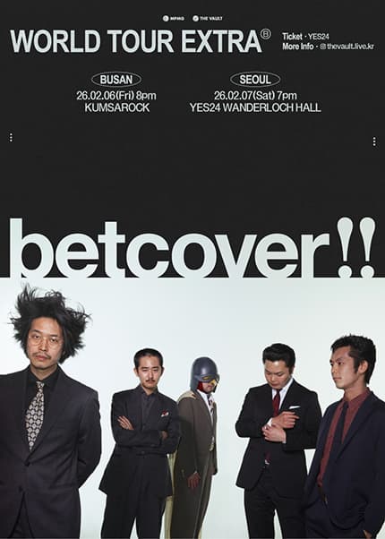 [서울] betcover!! 내한 공연 (betcover!! WORLD TOUR EXTRA)