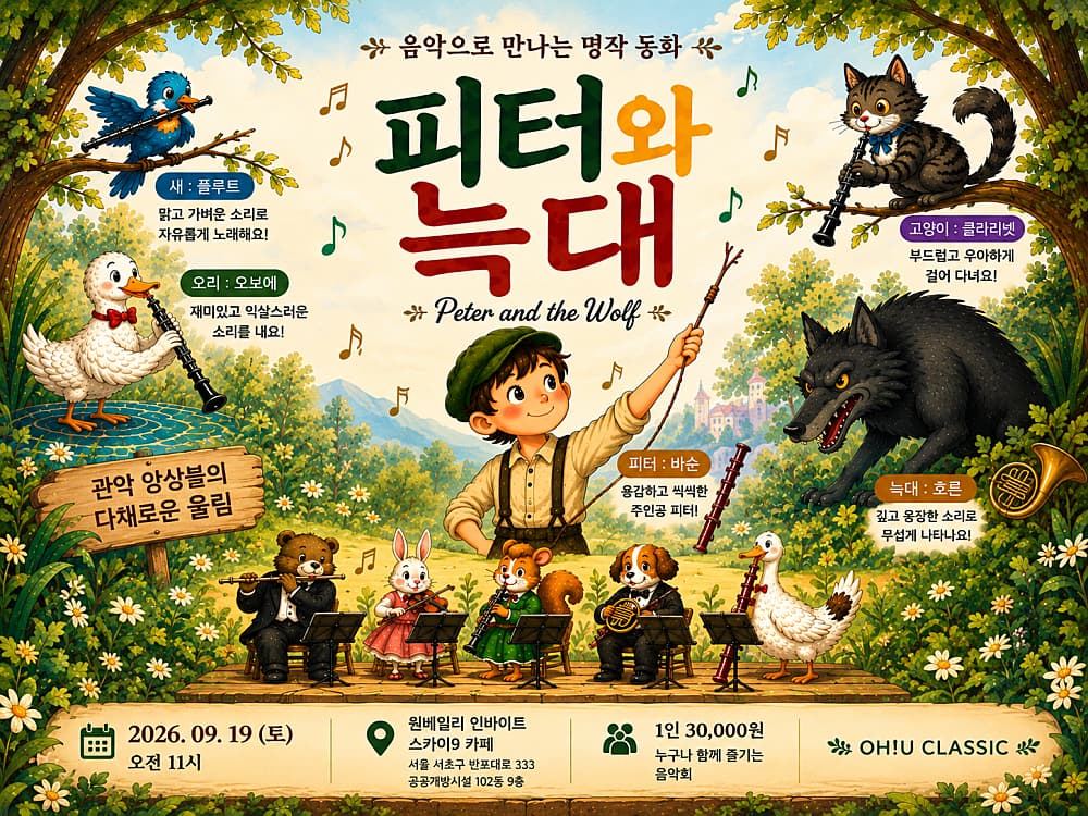 [서울 서초] OH!UCLASSIC, 피터와 늑대