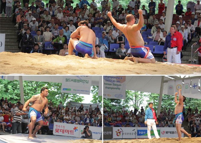 외국인 선수들은 만만치 않은 기술과 힘을 자랑