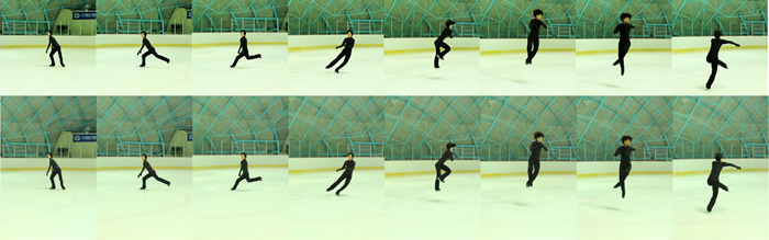 점프 연습을 하는 김민석 선수