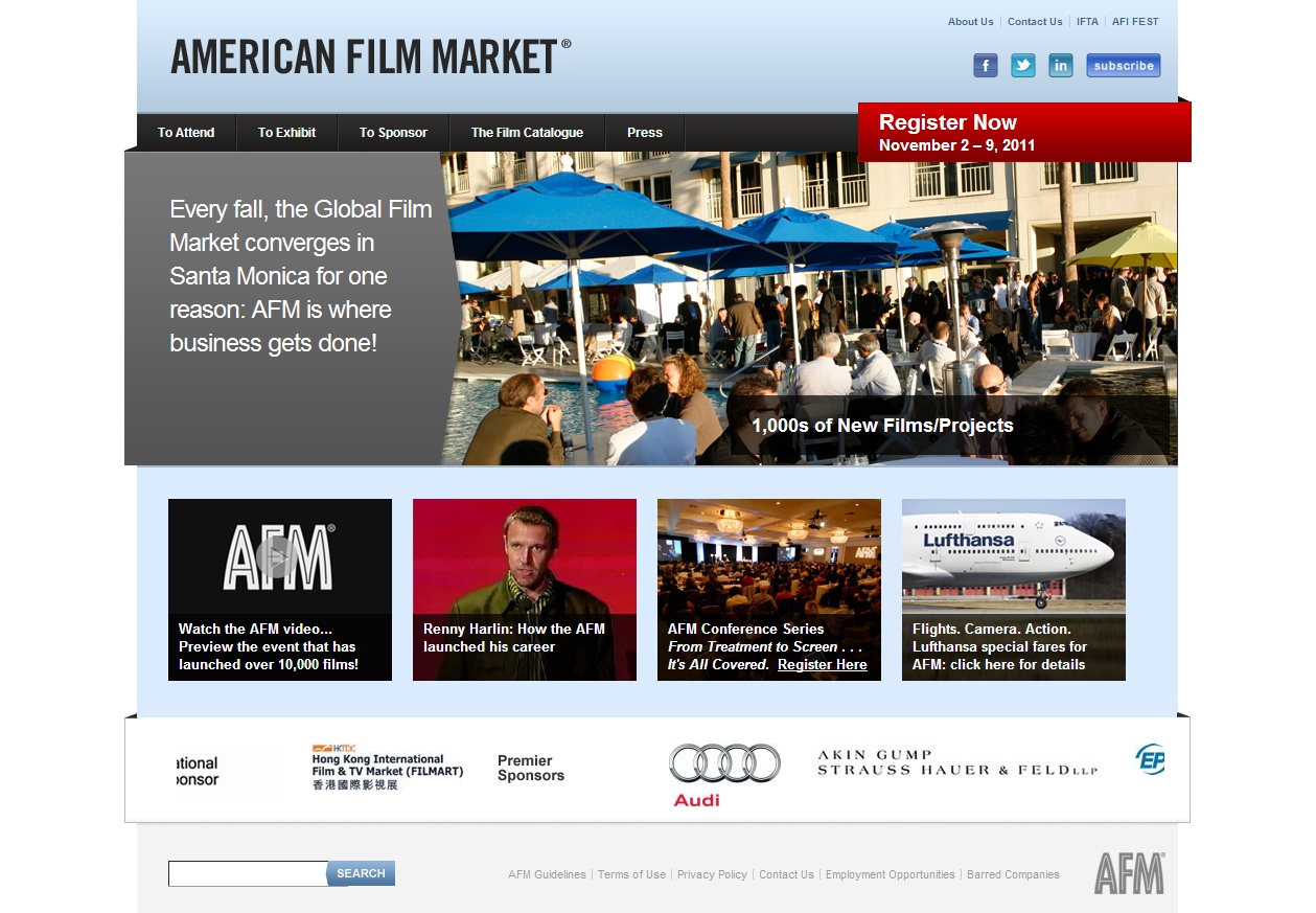 AMERICAN FILM MARKET 홈페이지