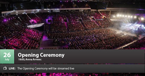 2013 소피아농아인올림픽 개막 - 26 July Opening Ceremony 18:00 Arena Armeets LIVE:The Opening Ceremony will be streamed live