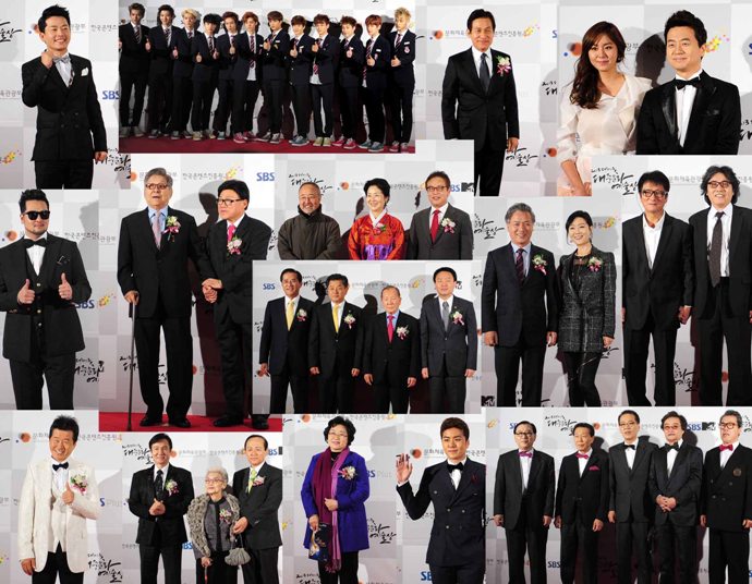 2013 대한민국 대중문화예술상 시상식 참가자들 모습
