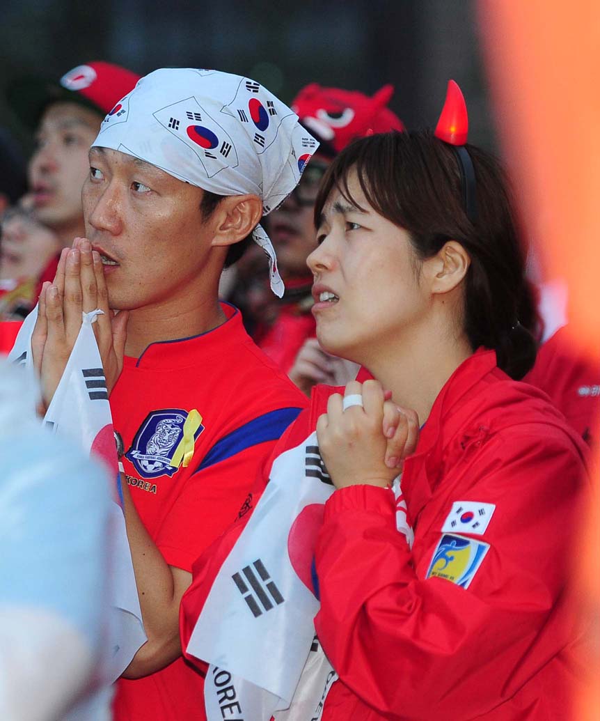한국과 알제리 경기, 붉은악마 응원