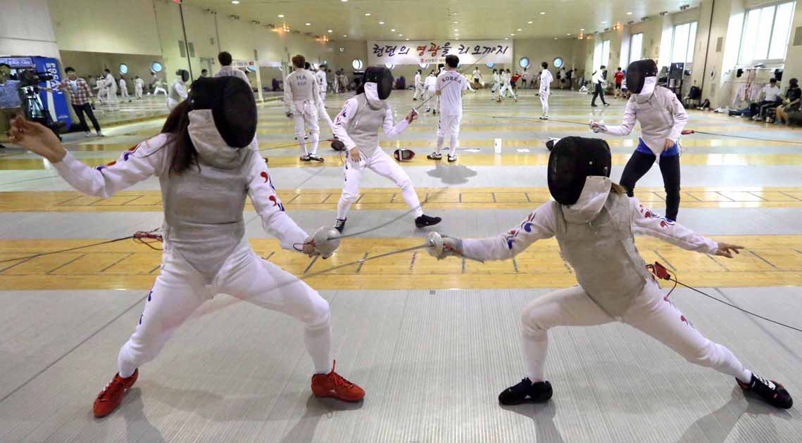 인천아시아경기대회 30일 앞으로 선수 훈련