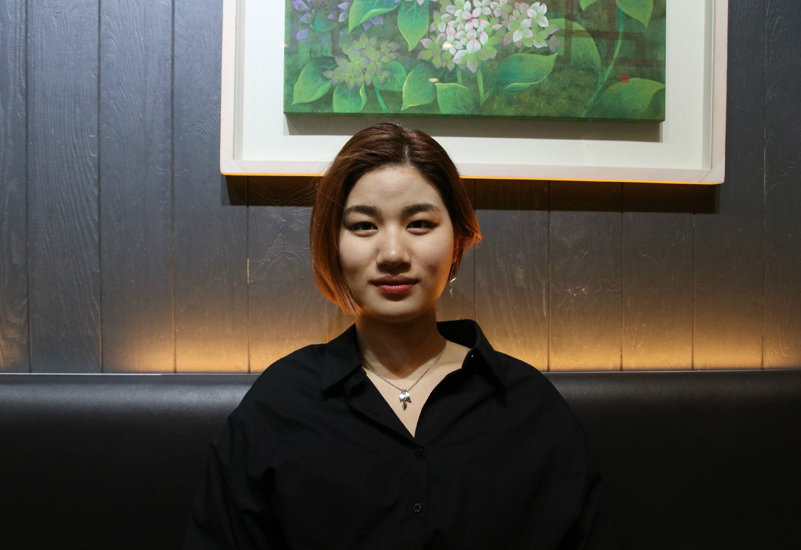 인터뷰를 위해 만난 이경희 선수