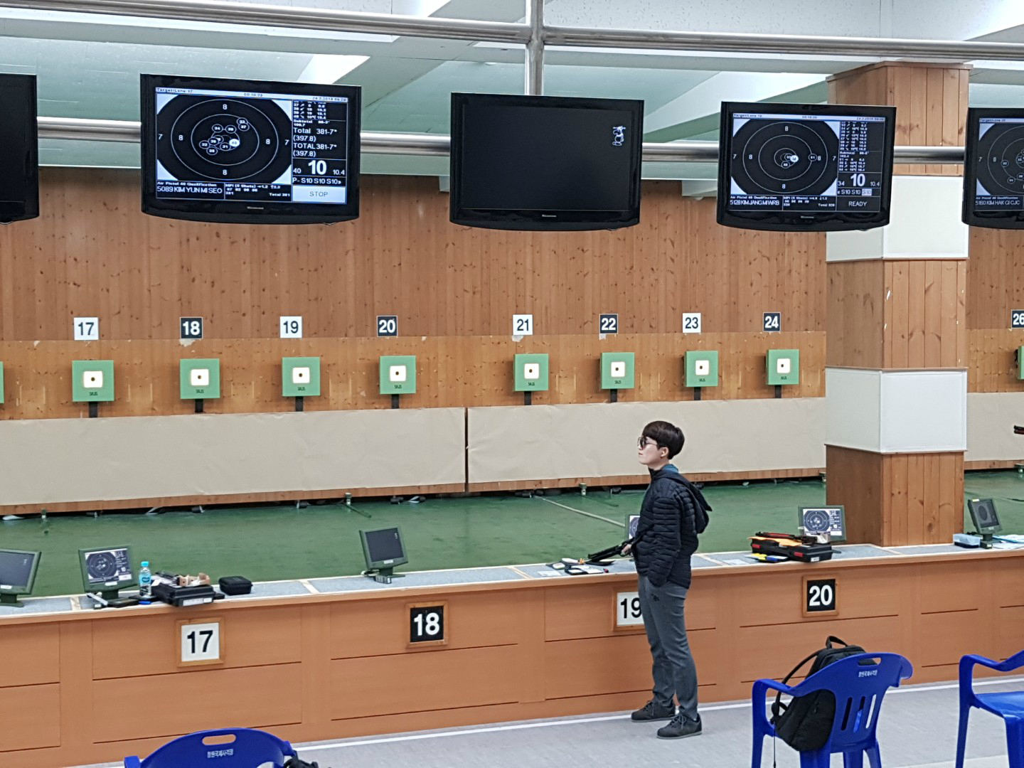 사격 중인 김장미 선수