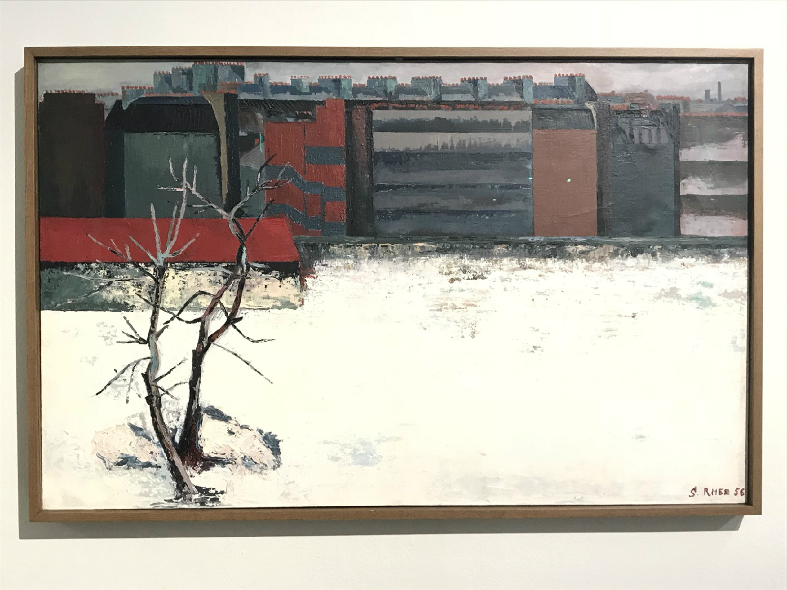 <눈 덮인 보지라르 거리>, 1956, 캔버스에 유채