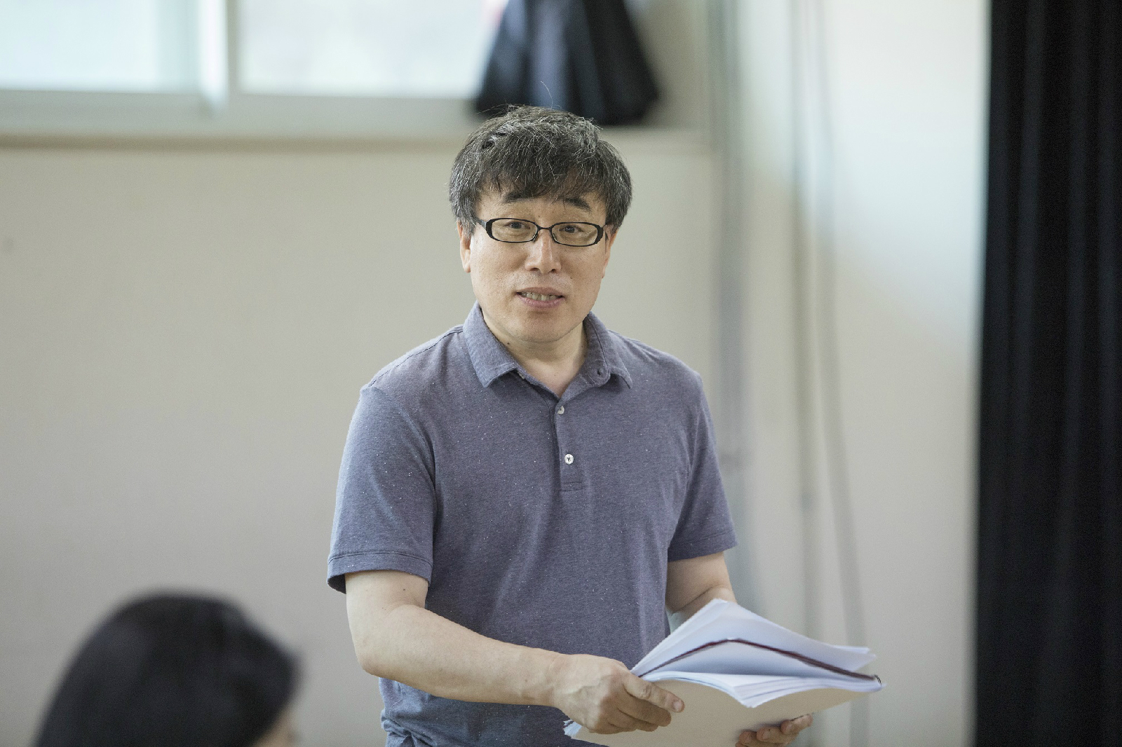 낭독회 현장에서 조만수 우체국장