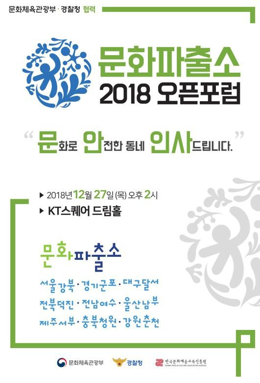 ‘문화파출소 2018 오픈포럼’