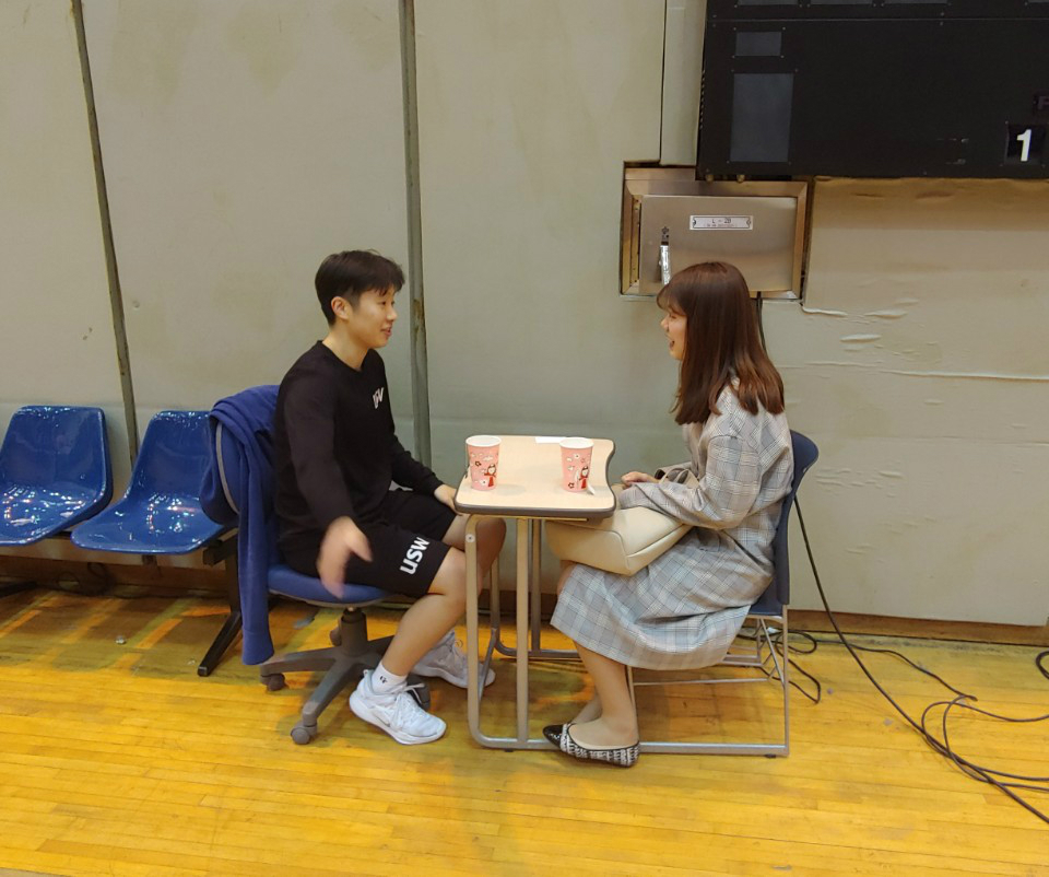 박경림 선수와의 대화