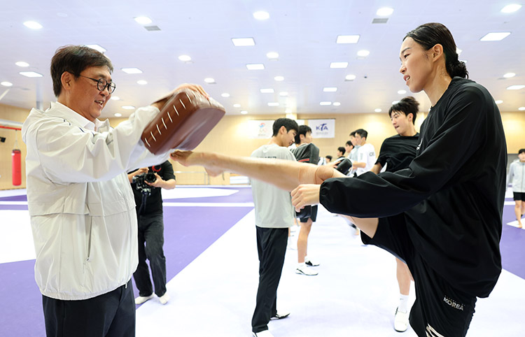 진천선수촌 방문