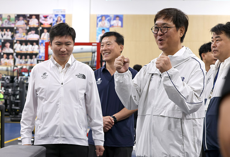 진천선수촌 방문