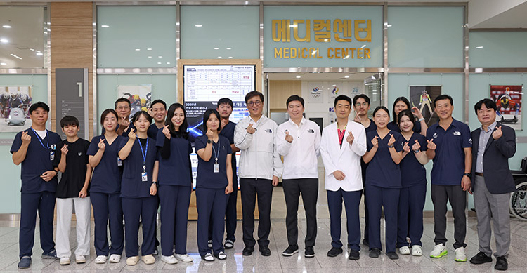 진천선수촌 방문