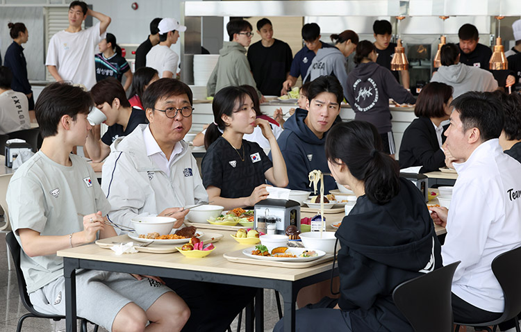 진천선수촌 방문