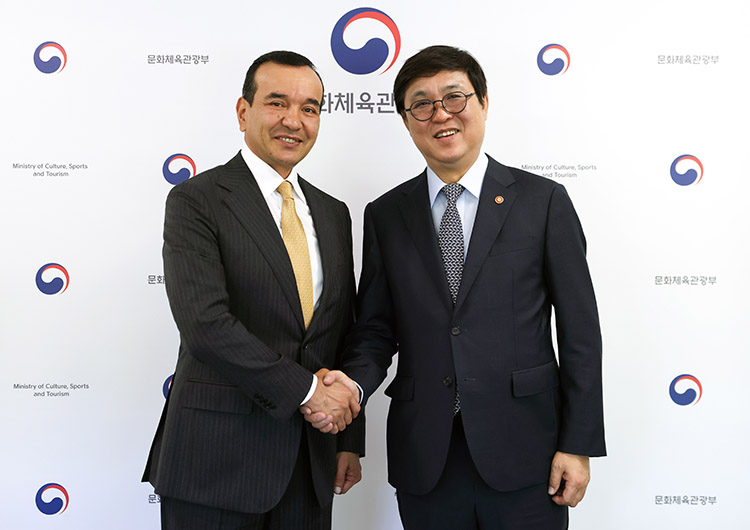 우즈벡 문화부 장관 면담 우즈벡 문화부 장관 면담