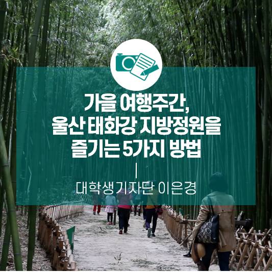 가을 여행주간, 울산 태화강 지방정원을 즐기는 5가지 방법