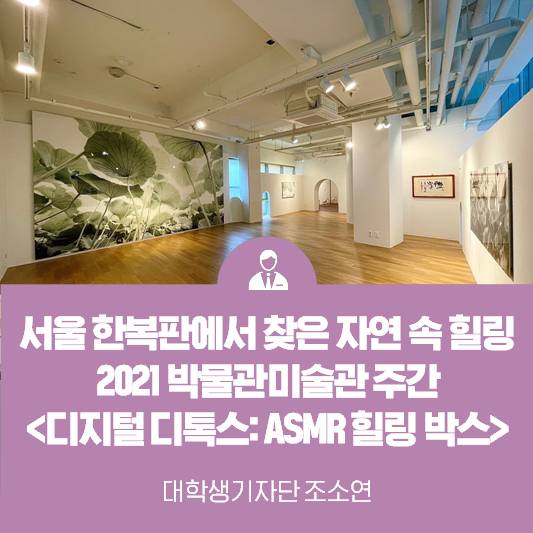 서울 한복판에서 찾은 자연 속 힐링 - 2021 박물관‧미술간 주간 <디지털 디톡스: ASMR 힐링 박스>