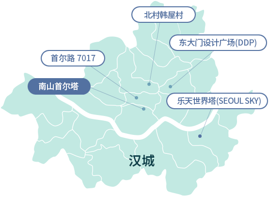 Namsan Seoul Tower map