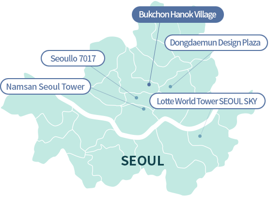 Bukchon Hanok Village map