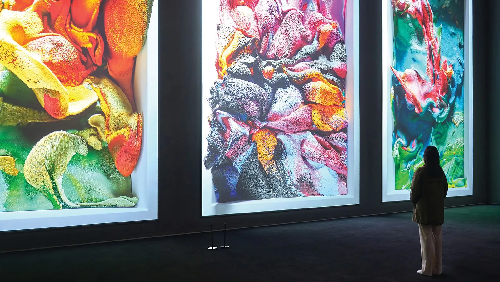 Refik Anadol’s “Echoes of the Earth: Living Archive” at Futura Seoul