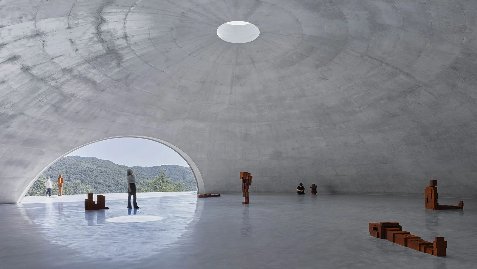 “Ground,” a space created by Tadao Ando and Antony Gormley, unveiled at the Museum SAN in June 2025 © Museum SAN, Photo by Jaewon Choi.