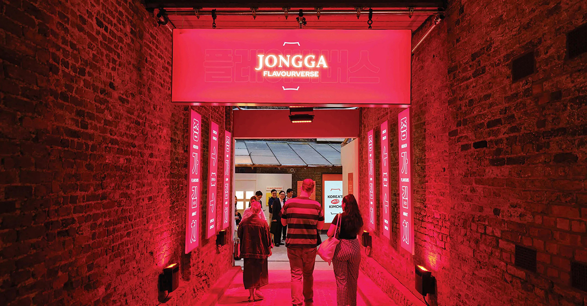 The kimchi brand Jongga’s pop-up store in London in 2023 / © Jongga.